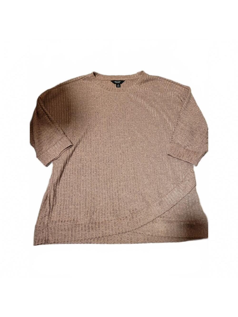Simply Vera Vera Wang Blush Knit 1/2 Sleeve Light Weight Women's Size M